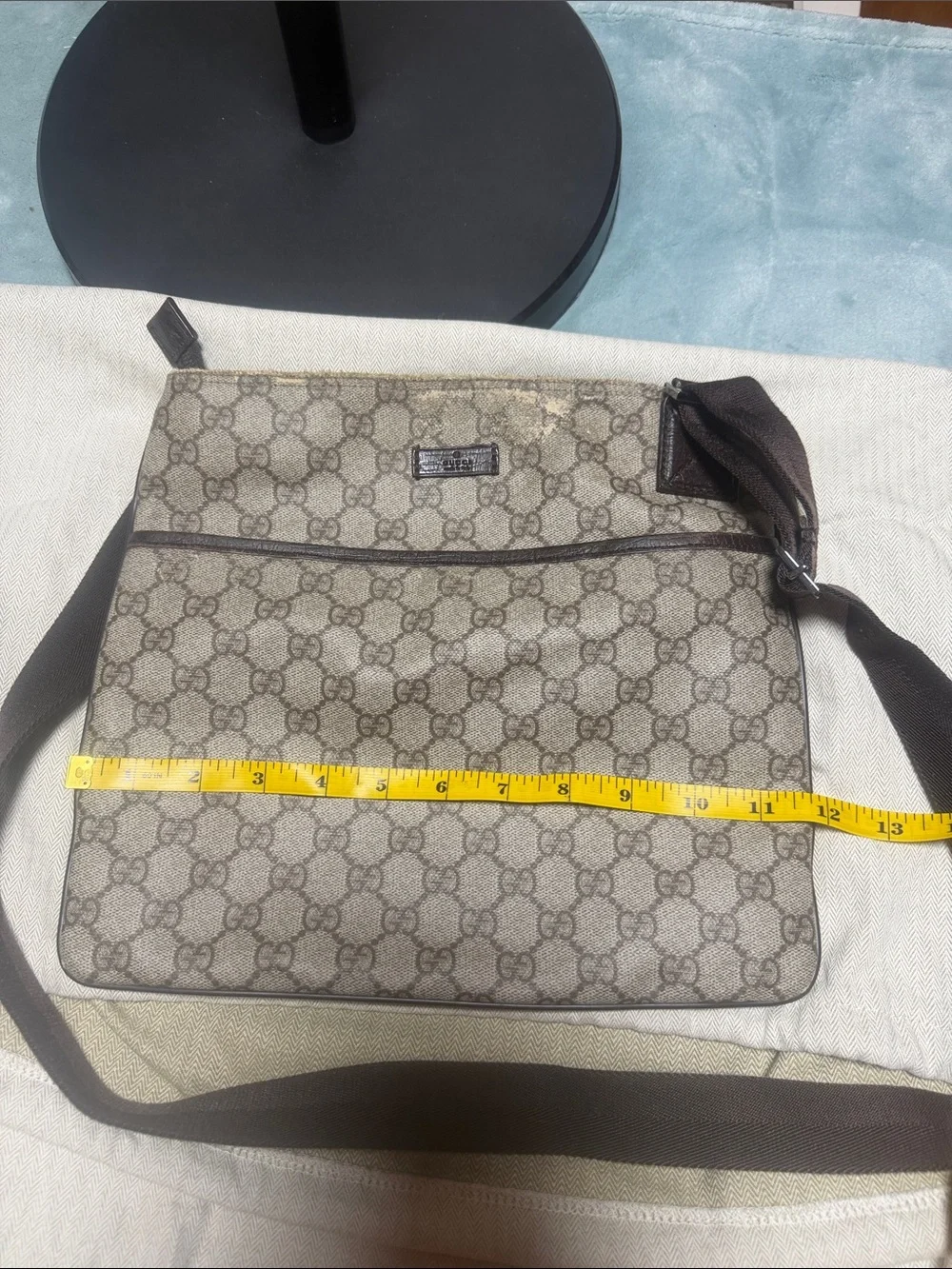 Gucci Beige GG Supreme Crossbody Bag for Men
